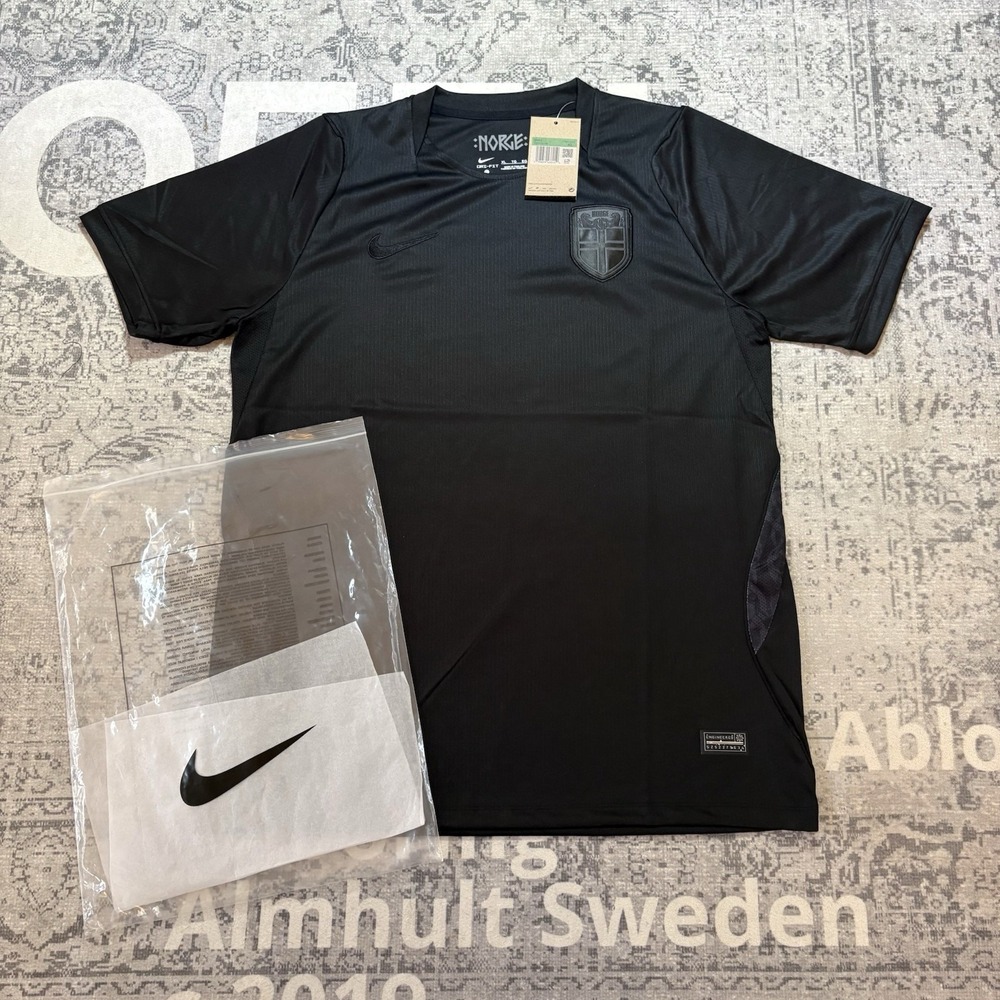 Nike Norway "Norge" Dri-FIT Soccer Jersey Shirt Mens Size XL Black NWT